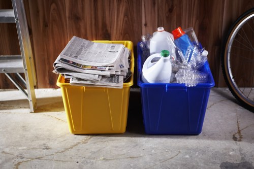 Sorting items for donation and recycling in Camdentown